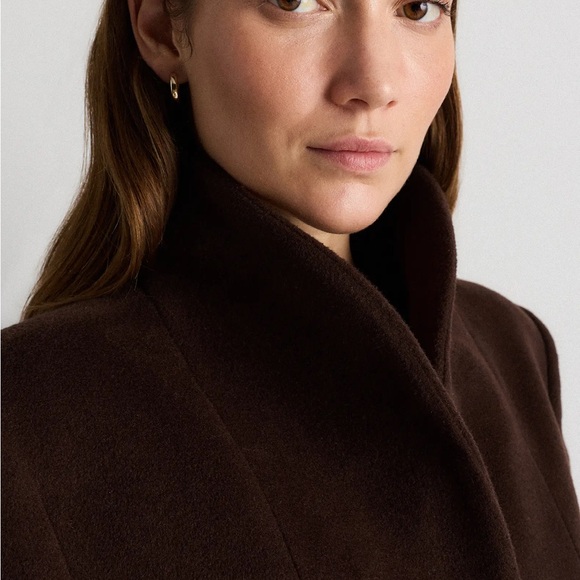 Quince Dark Brown Women's Trench Coat - Picture 3 of 9
